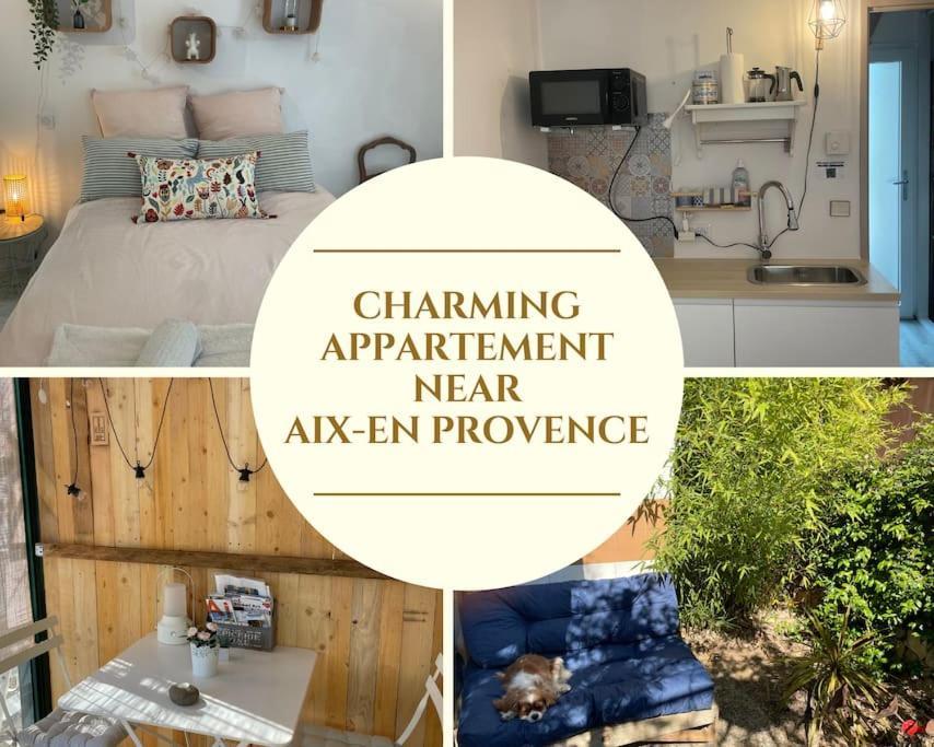 Charming Studio To Venelles 10 Minutes From Aix 外观 照片