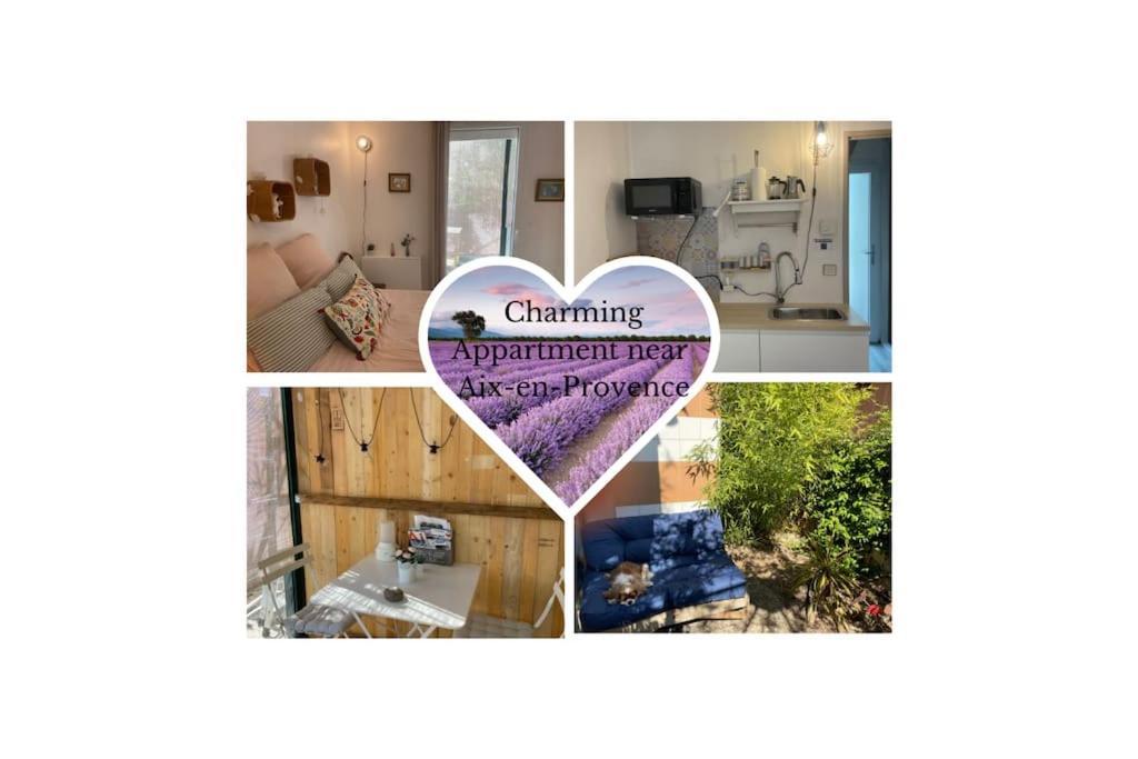 Charming Studio To Venelles 10 Minutes From Aix 外观 照片
